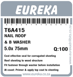 T6A415 - Roof Nail & Bonded Washer -T6A415_Label_T